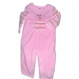 Fisher-Price Pink Striped Baby Footie